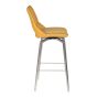 Somerwick Yellow Swivel Bar Chair – Stainless Steel Legs