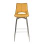 Somerwick Yellow Swivel Bar Chair – Stainless Steel Legs