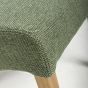 Harrinson Green Hexagonal Weave Wave Back Dining Chair – Natural Legs (2pk)