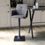 Camdpark Twin Tone Suede Effect Swivel Bar Stool – Iron Grey Base (2pk) by Shankar | Style Our Home