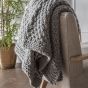 Mossano Chunky Knitted Throw Grey by Gallary Living | Style Our Home
