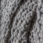 Mossano Chunky Knitted Throw Grey