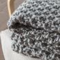 Mossano Chunky Knitted Throw Grey