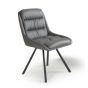 Cavenden Swivel Dining Chair Grey (2pk)
