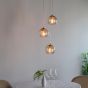 Dimplano 3 Pendant Light Satin Brass by Gallary Living | Style Our Home