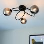 Ellipsano 3 Ceiling Light Black