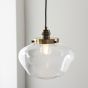 Camberano 1 Pendant Light Antique Brass Clear