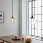 Camberano 1 Pendant Light Antique Brass Clear