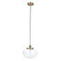 Camberano 1 Pendant Light Antique Brass Clear