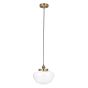Camberano 1 Pendant Light Antique Brass Clear