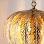 Delphano 1 Pendant Light Gold Leaf