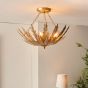 Delphano 3 Ceiling Light Gold Leaf by Gallary Living | Style Our Home