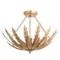 Delphano 3 Ceiling Light Gold Leaf