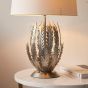 Delphano 1 Table Lamp Silver Leaf