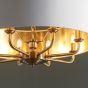 Highclano 8 Pendant Light Antique Brass