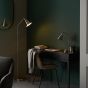 Halano Task Floor Lamp Bright Nickel