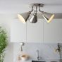 Halano 3 Ceiling Spot Bright Nickel