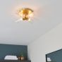 Talano Bathroom 4 Ceiling Light Brass