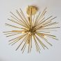 Ortano 6 Ceiling Light Satin Brass by Gallary Living | Style Our Home