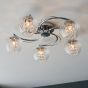 Mesmerano 5 Ceiling Light Chrome by Gallary Living | Style Our Home