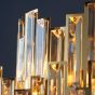 Viviano 12 Pendant Light Gold,Champagne Crystal