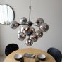 Oscano 11 Pendant Light Black Chrome