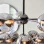 Oscano 11 Pendant Light Black Chrome