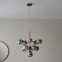 Oscano 11 Pendant Light Black Chrome