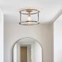 Hoptano 1 Ceiling Light Antique Brass