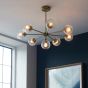 Allegrano 8 Pendant Light Antique Brass