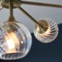 Allegrano 8 Pendant Light Antique Brass