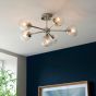 Allegrano 6 Ceiling Light Bright Nickel