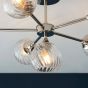 Allegrano 6 Ceiling Light Bright Nickel
