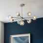 Allegrano 8 Pendant Light Bright Nickel by Gallary Living | Style Our Home