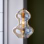 Keldano Shaped Pendant Satin Brass Champagne by Gallary Living | Style Our Home