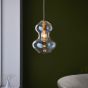 Keldano Shaped Pendant Satin Brass Champagne