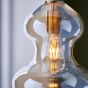 Keldano Shaped Pendant Satin Brass Champagne