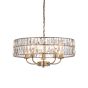 Cliftano 5 Pendant Light Antique Brass