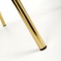 Mayfabury Black Leather Effect Dining Chair – Gold Chrome Metal Legs (2pk)