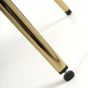Bridgfstone Mink Chenille Accent Dining Chair – Gold Metal Frame (2pk)