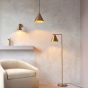 Capano Floor Light Antique Brass