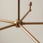 Santiagano 5 Pendant Light Fitting Brushed Brass