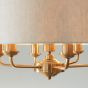 Highclano 6 Pendant Light Vintage Brass