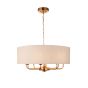 Highclano 8 Pendant Light Vintage Brass