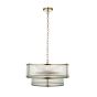 Ridgano 5 Pendant Light Antique Brass