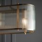 Ridgano 4 Pendant Light Fitting Antique Brass