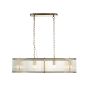 Ridgano 4 Pendant Light Fitting Antique Brass