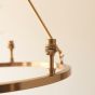 Chestano 3 Pendant Light Fitting Aged Brass