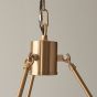 Chestano 3 Pendant Light Fitting Aged Brass