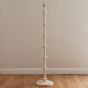 Carnabano Floor Lamp Base Satin Almond White by Gallary Living | Style Our Home